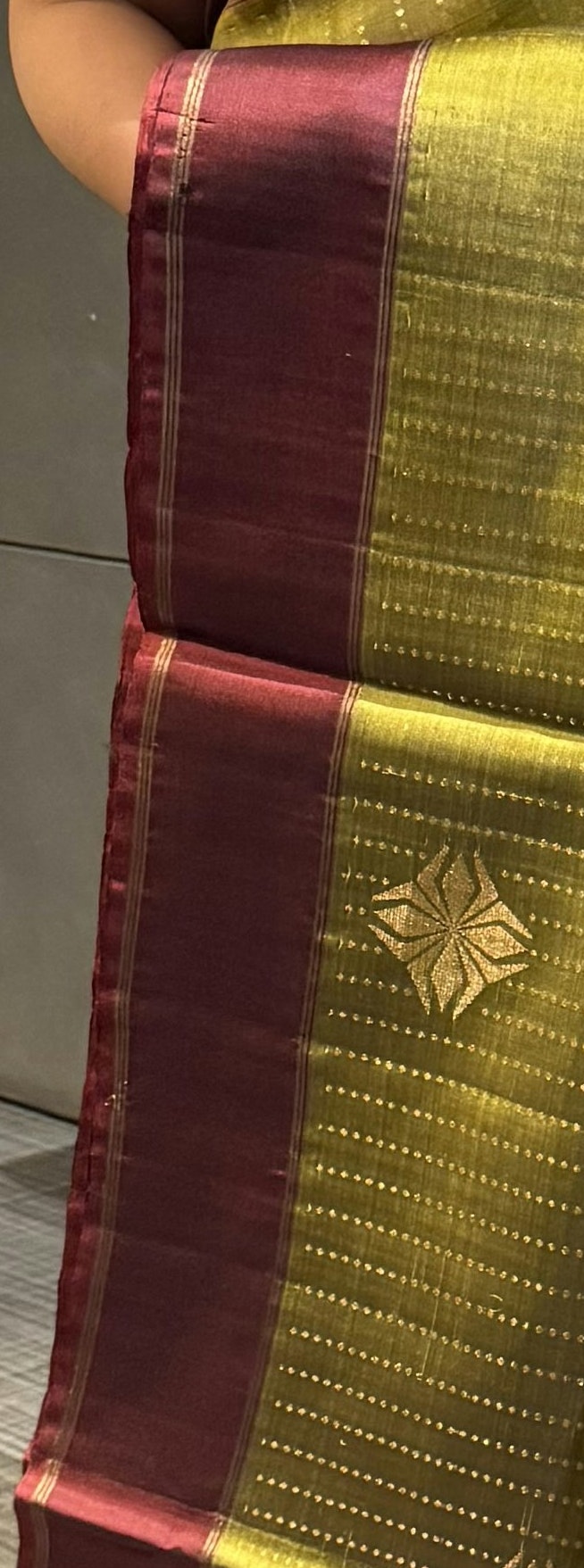 Light Olive Soft Silk Saree with Blouse